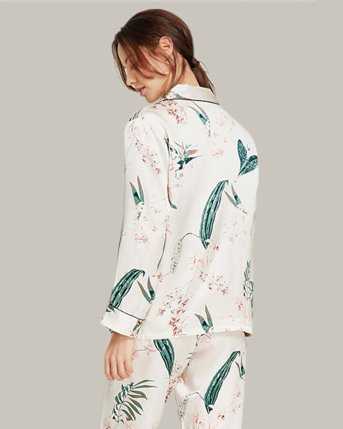 Palm Flowers Long PJ Set