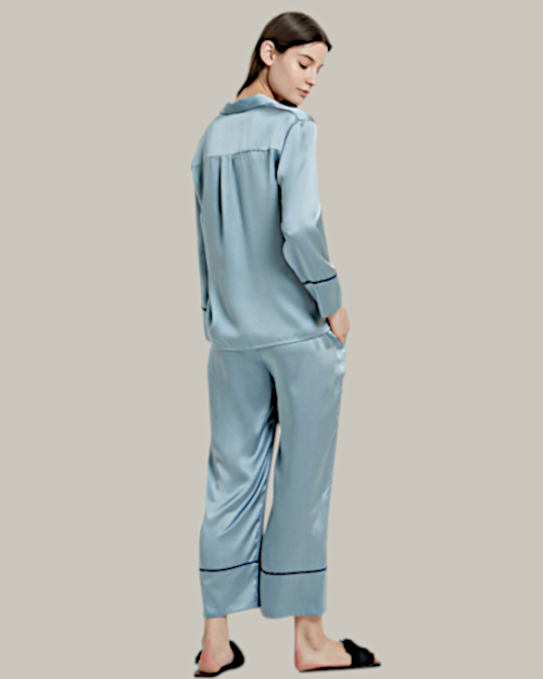 Light Blue Long PJ Set