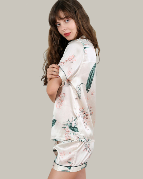 Palm Flowers Short PJ Set 
