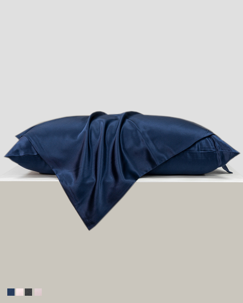 Dark Blue 22 Momme Pillowcase