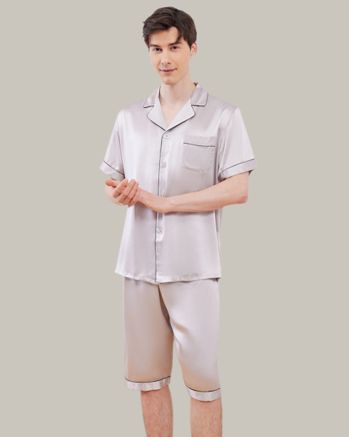 Classic Short PJ Set in Silver