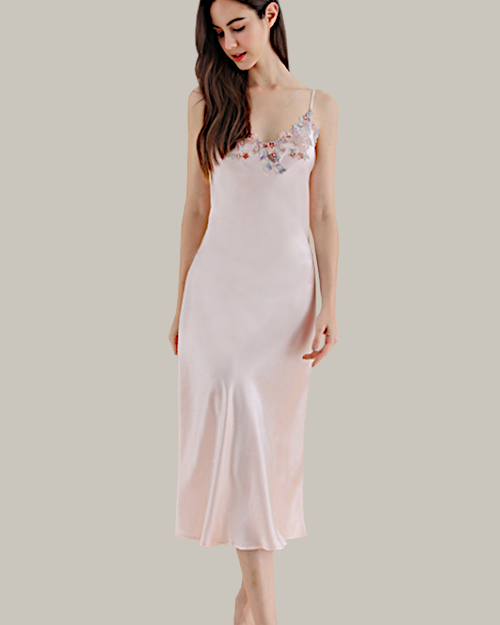 Camisole Slip Set With Lace Trim
