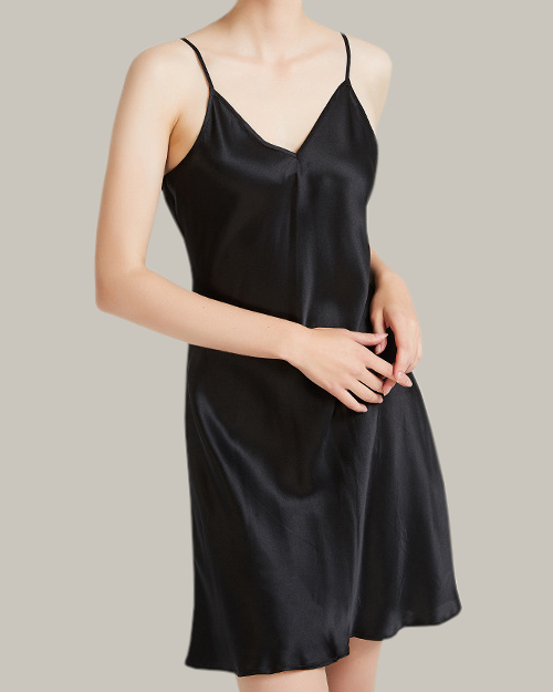 Basic Camisole Slip In Black Coffee