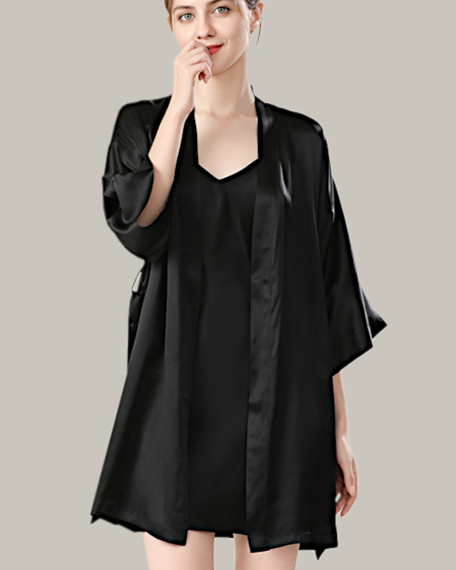 Camisole Slip Set In Black