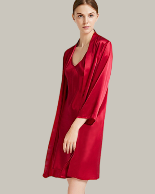 Camisole Slip Set In Red