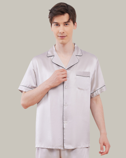 Classic Short PJ Set in Silver