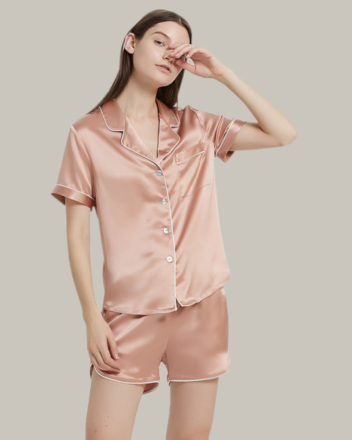 Coral Varsity Shirt and Sports Shorts