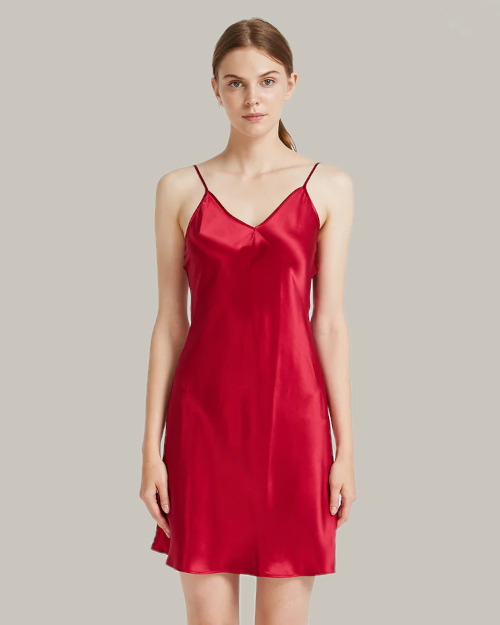 Deep Red Camisole Slip