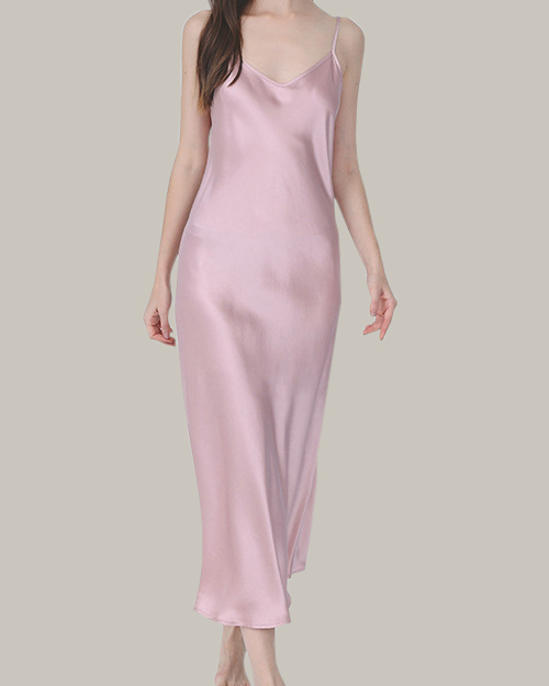 Long Camisole Slip In Pink