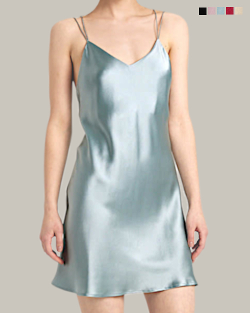 Mint Green Cross Back Camisole Slip