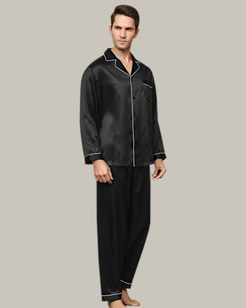 Slate Black Long PJ Set